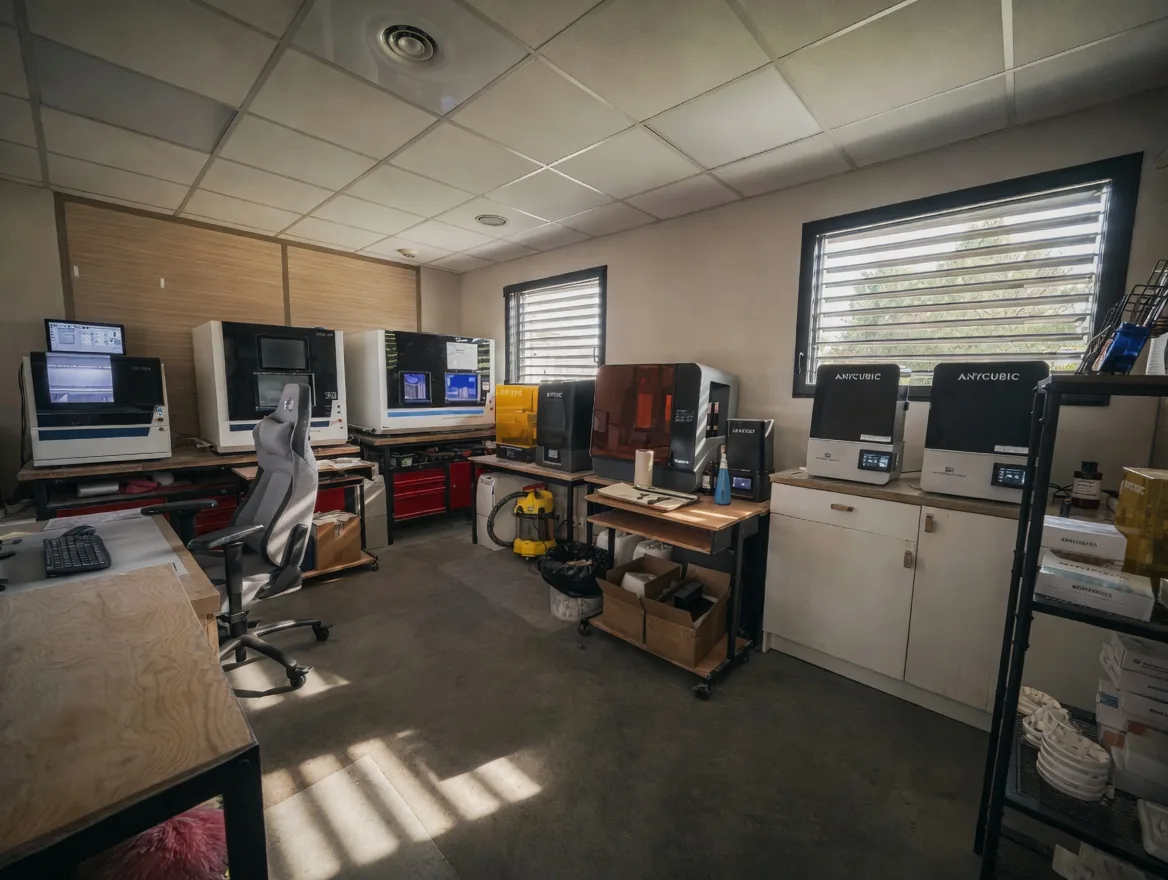 Salle CFAO — usinage et impression 3D