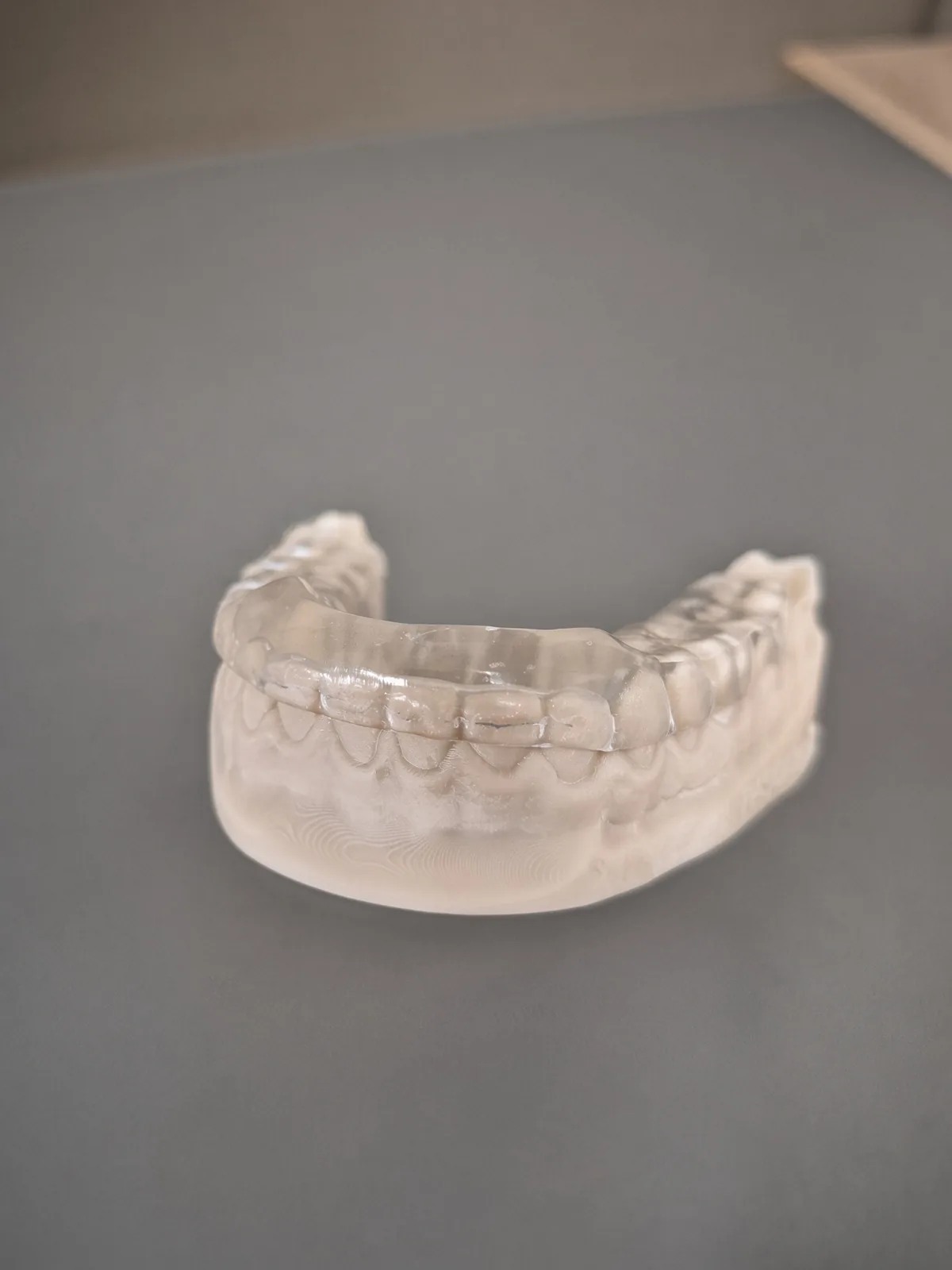 Gouttière résine sur modèle