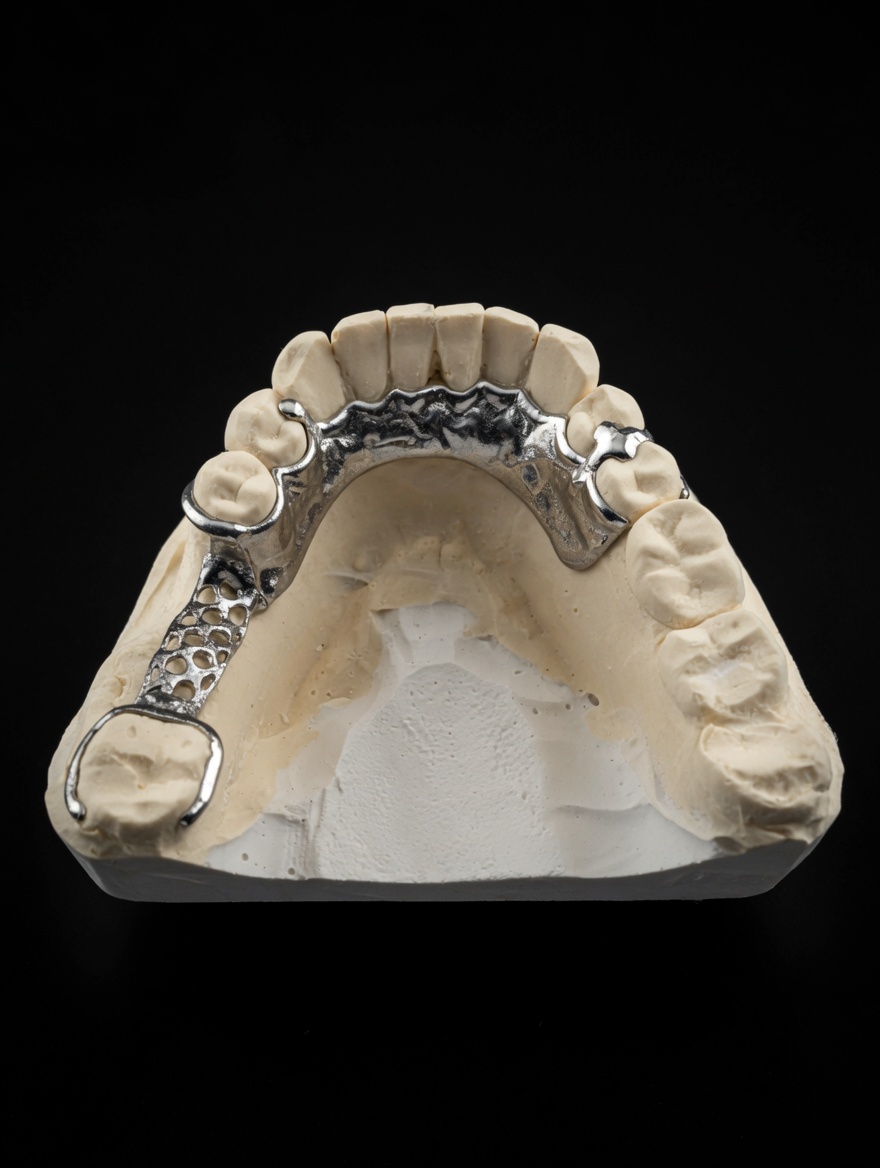 Plaque stellite réalisée par frittage laser sur modèle en plâtre