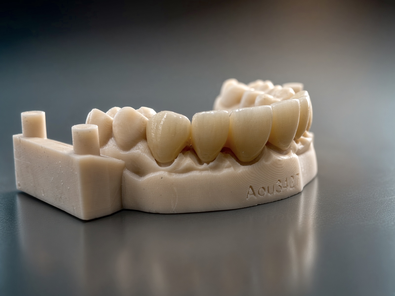 Unitaires full zircone sur modèle imprimé